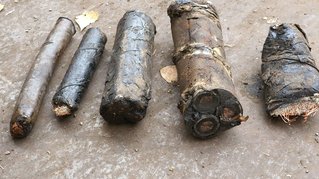 verschiedene alte Erdkabel von Stiess Metall